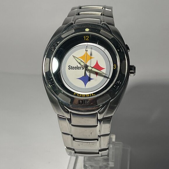 Pittsburgh Steelers NFL Stainless-Steel Keleido Watch by Fossil NEW RARE - Picture 4 of 6